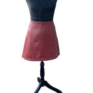 GIANNI Bini leather ladies mini skirt size large.